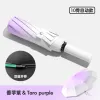 Hengdun 10-bone automatic gradient umbrella for women, double fiberglass ribs, wind-resistant sun protection umbrella, UV protection UPF50 + black rubber, all-weather folding umbrella, student party, high appearance level sun umbrella Item Picture